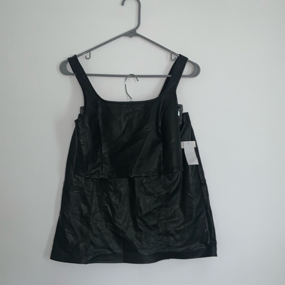 Black Vegan Leather Set